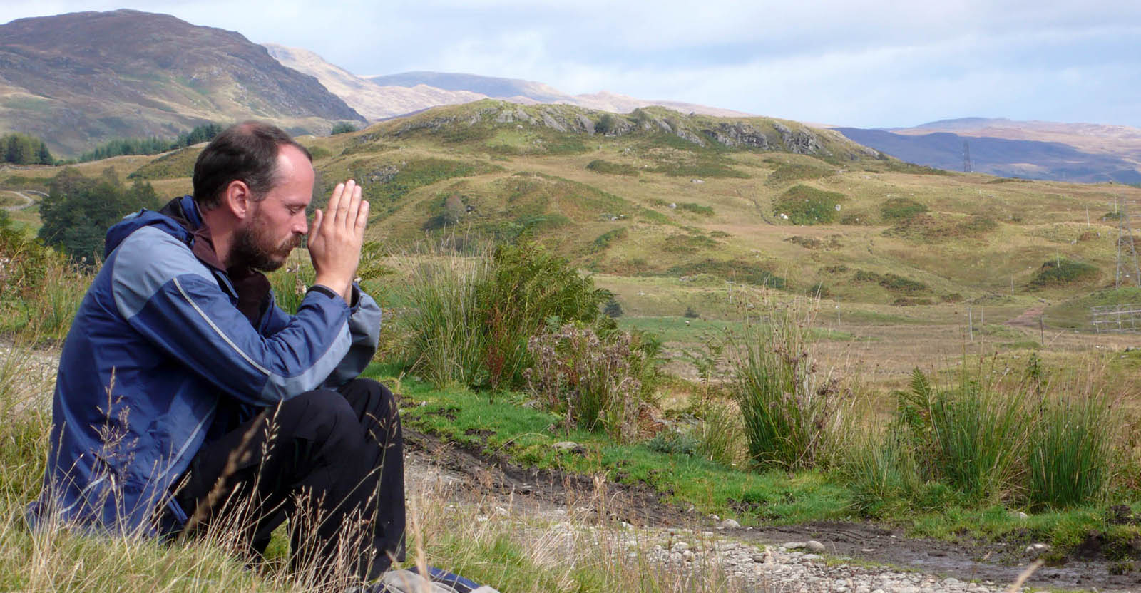man meditating